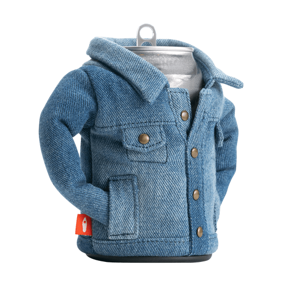 The Denim Can Cooler By Puffin Drinkwear