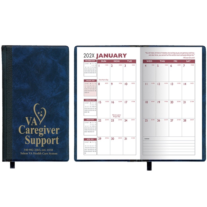 Personalized Monthly Planner with Hard Cover - 2027