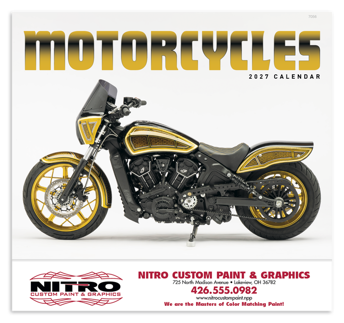 Good Value™ Motorcycles - Stapled Calendar