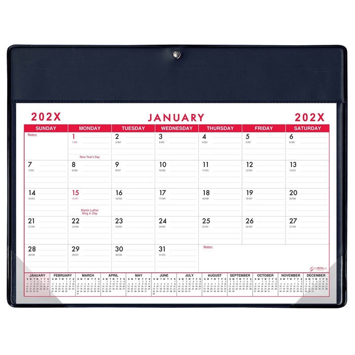 Custom Super Economy Calendar Pads - 2027