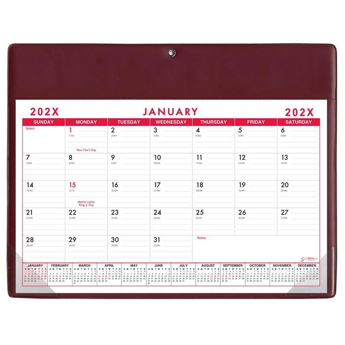 Custom Super Economy Calendar Pads - 2027