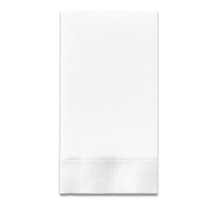 3-Ply White Dinner Napkin - 1/8 Fold
