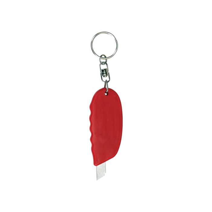 Mini Blade Box Cutter Knife w/Grip Handle Keyring
