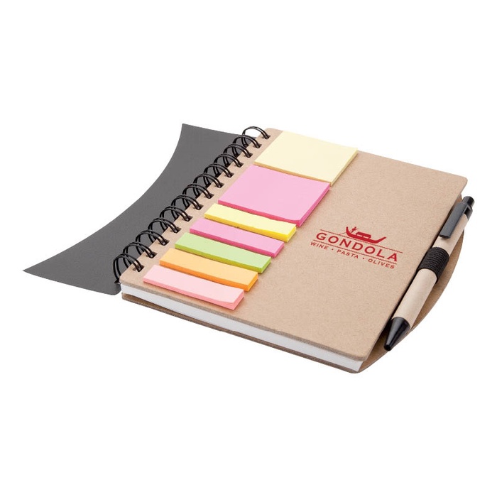 Broome Junior Notebook with Pen, Flags & Sticky Notes