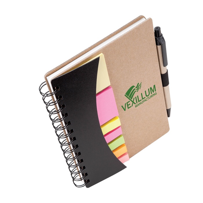 Broome Junior Notebook with Pen, Flags & Sticky Notes