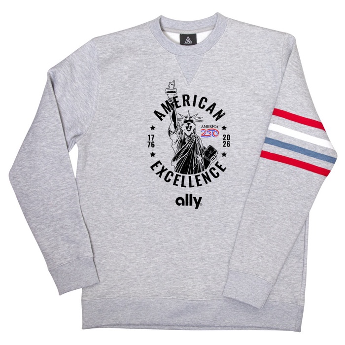 America 250 - ACE Striped Ringer Crew Fleece