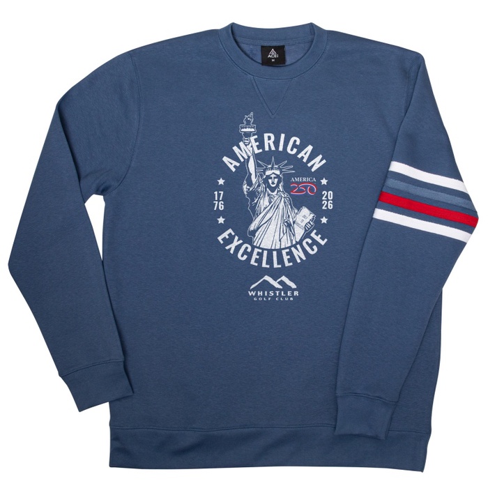 America 250 - ACE Striped Ringer Crew Fleece