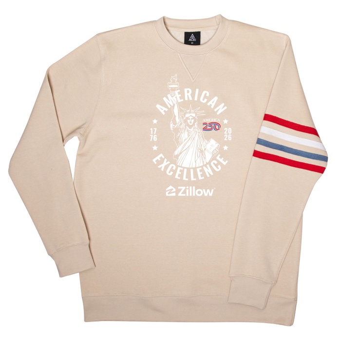 America 250 - ACE Striped Ringer Crew Fleece