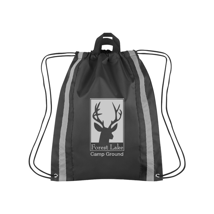 Large Reflective Custom Drawstring Backpacks