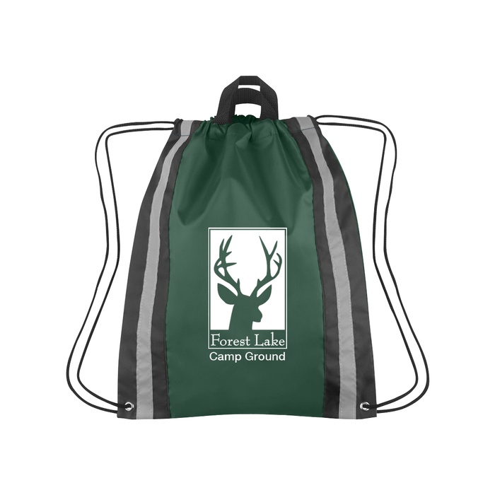 Large Reflective Custom Drawstring Backpacks