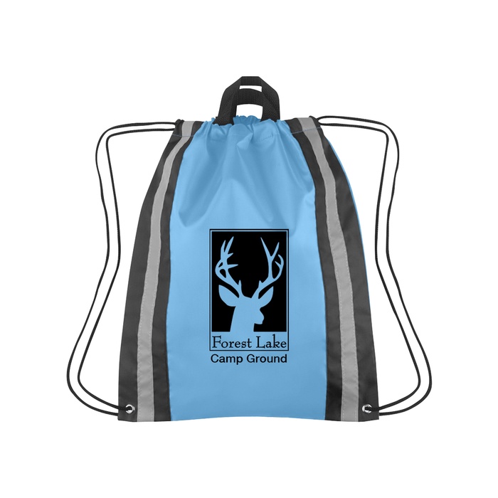 Large Reflective Custom Drawstring Backpacks