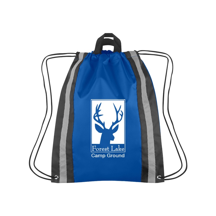Large Reflective Custom Drawstring Backpacks