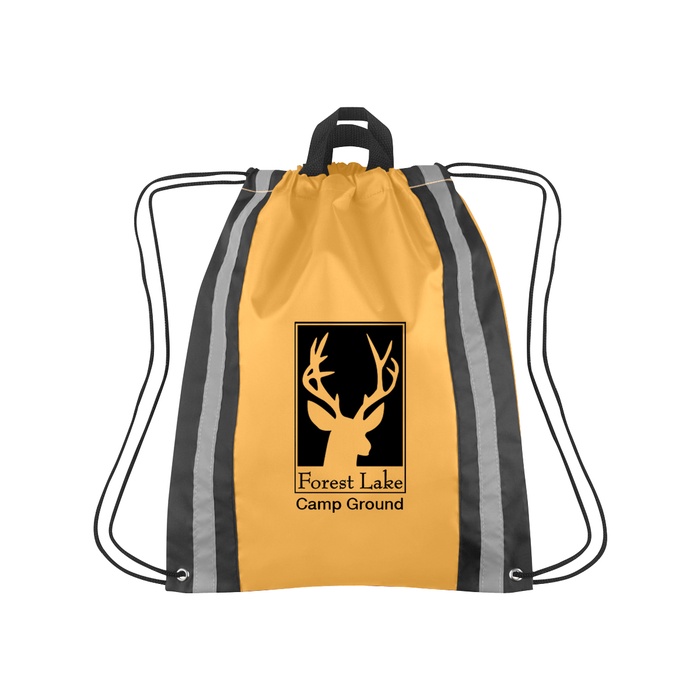 Large Reflective Custom Drawstring Backpacks