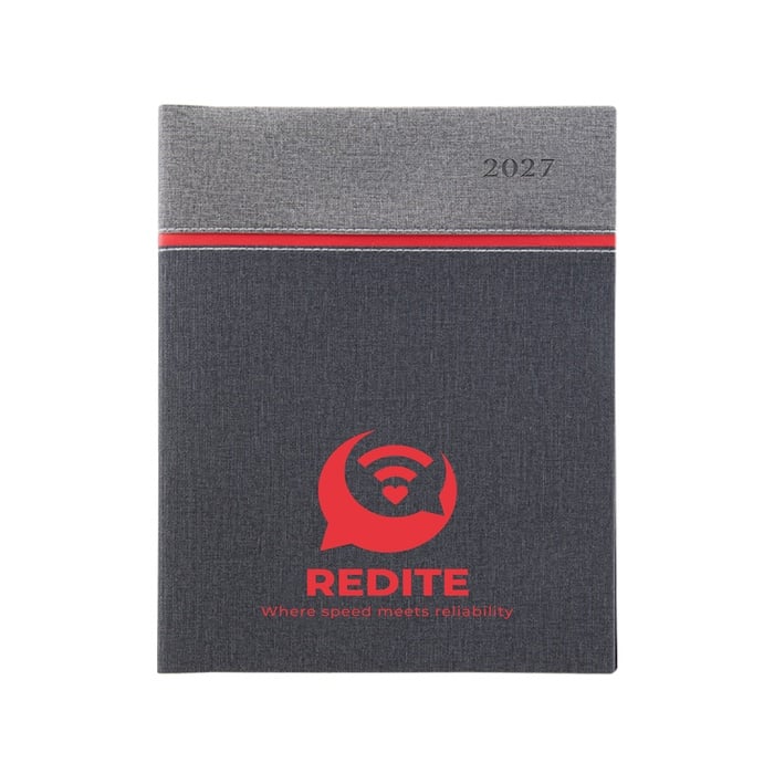 Larkspur 40 Page Manager Date Log with Colored Edge Pages