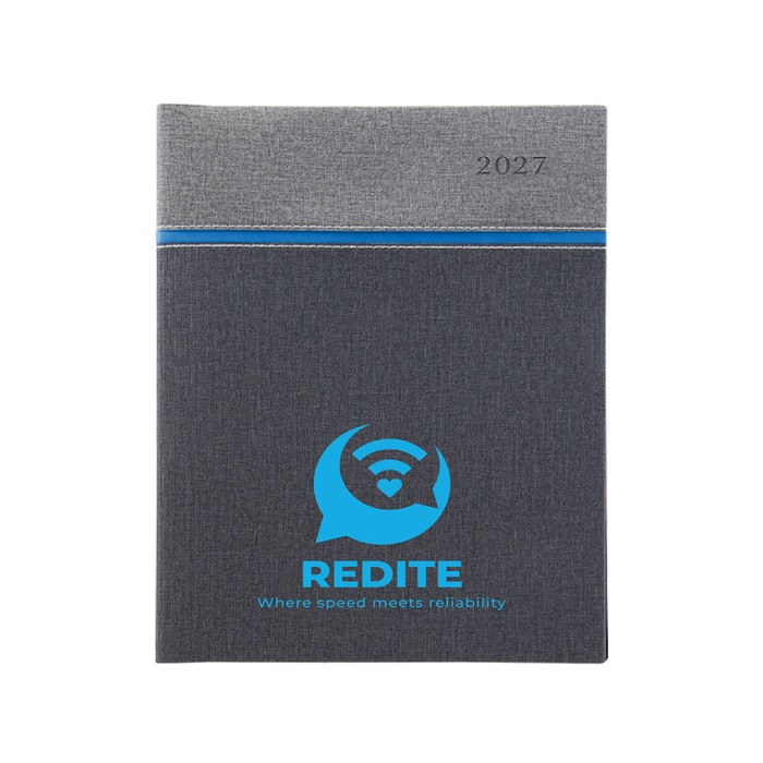 Larkspur 40 Page Manager Date Log with Colored Edge Pages