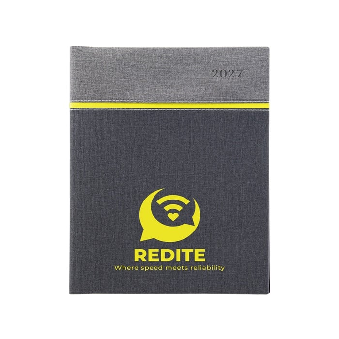 Larkspur 40 Page Manager Date Log with Colored Edge Pages