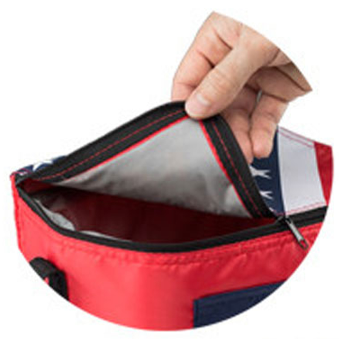 USA Flag PEVA Insulated Lunch Bag