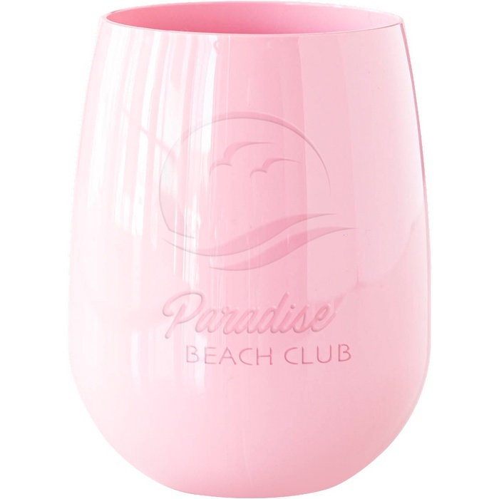 12 oz. Colored Stemless Wine Glass