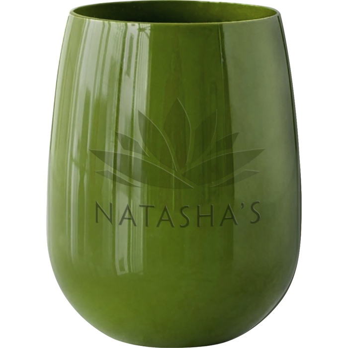 12 oz. Colored Stemless Wine Glass