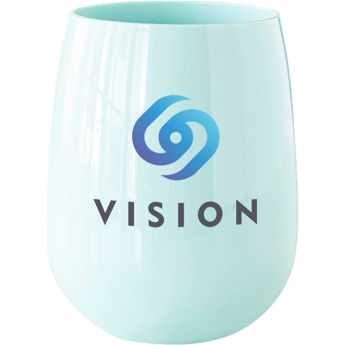 12 oz. Colored Stemless Wine Glass