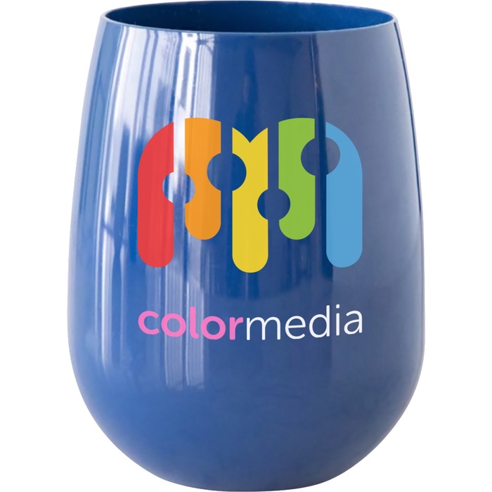 12 oz. Colored Stemless Wine Glass