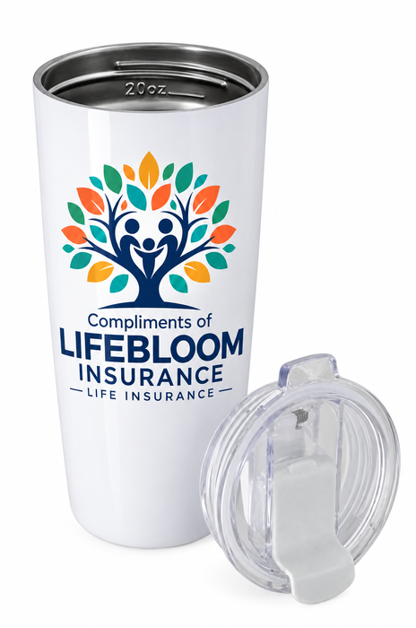 Flip Lid Tumbler - 20 oz. for the Life insurance business