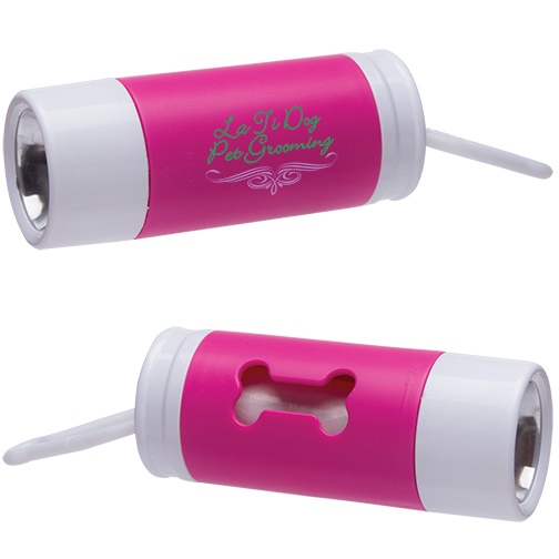 Imprinted Light Up Pen Waste Bag Dispenser