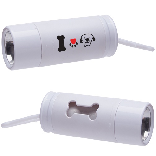 Imprinted Light Up Pen Waste Bag Dispenser