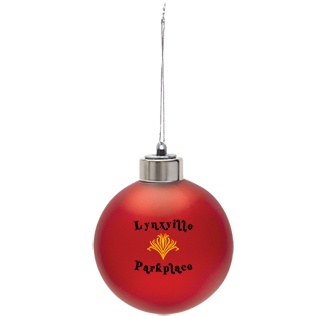 Light-Up Shatter Resistant Ornament with Logo
