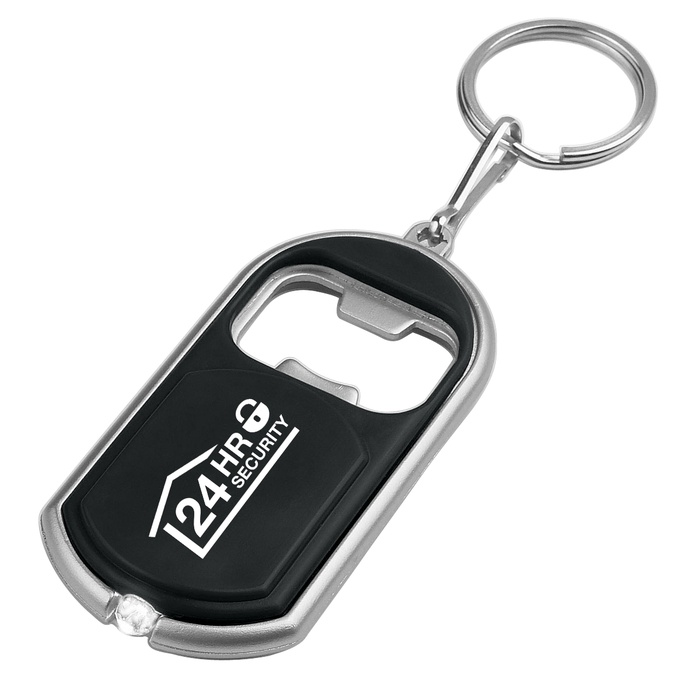 Logo Bottle Opener Key Chain with LED Light
