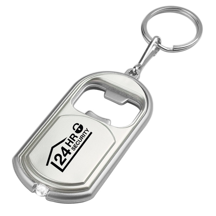 Logo Bottle Opener Key Chain with LED Light