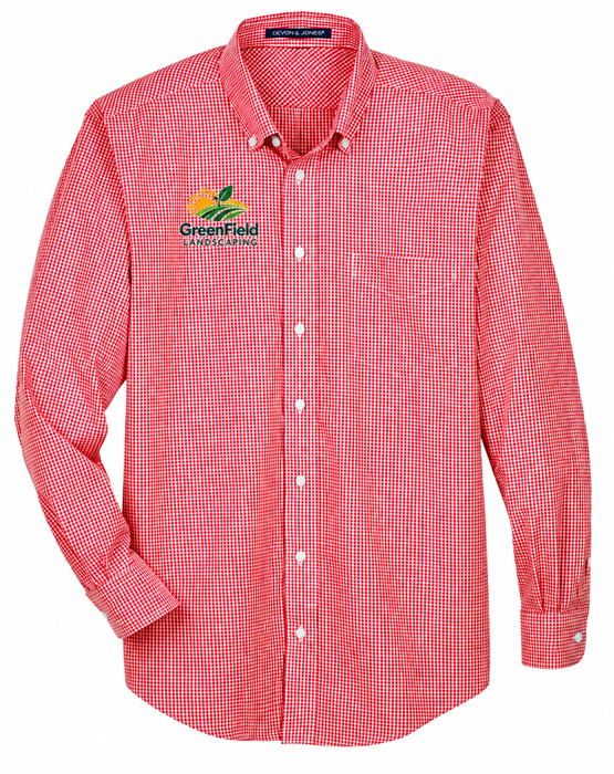 Men's Crown Collection® Gingham Check Woven Dress Shirt