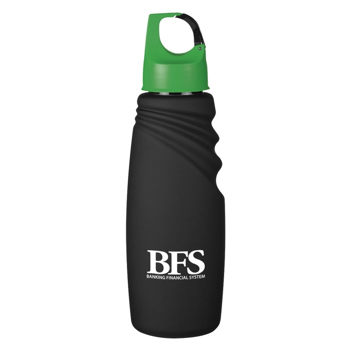 Matte Finish 24 oz. Custom Crest Carabiner Bottles