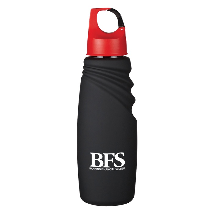 Matte Finish 24 oz. Custom Crest Carabiner Bottles