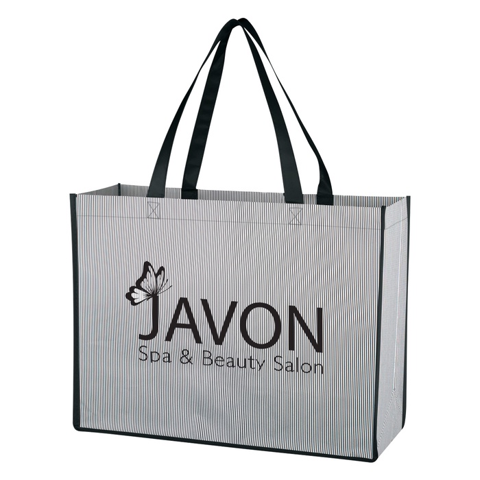 Matte Laminated Bahama Tote Bag with Logo