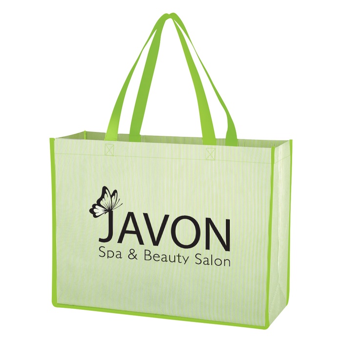 Matte Laminated Bahama Tote Bag with Logo