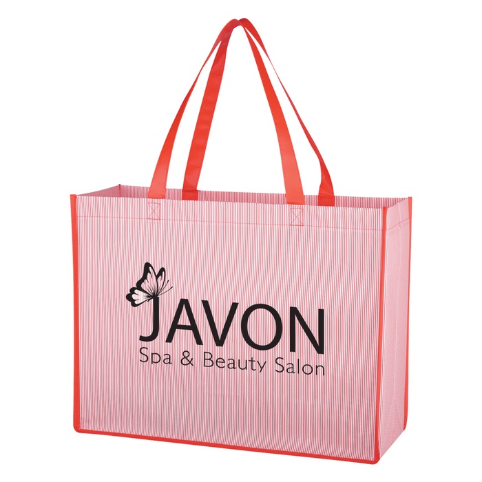 Matte Laminated Bahama Tote Bag with Logo