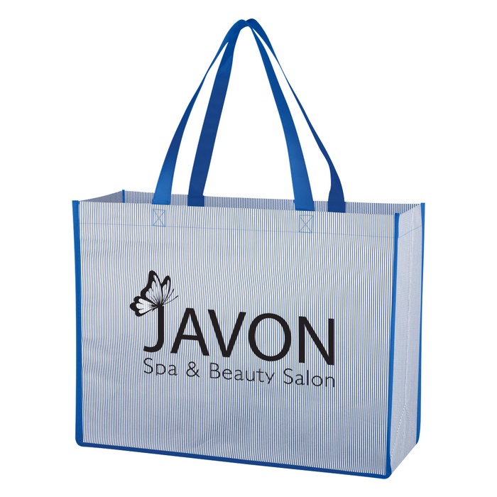 Matte Laminated Bahama Tote Bag with Logo