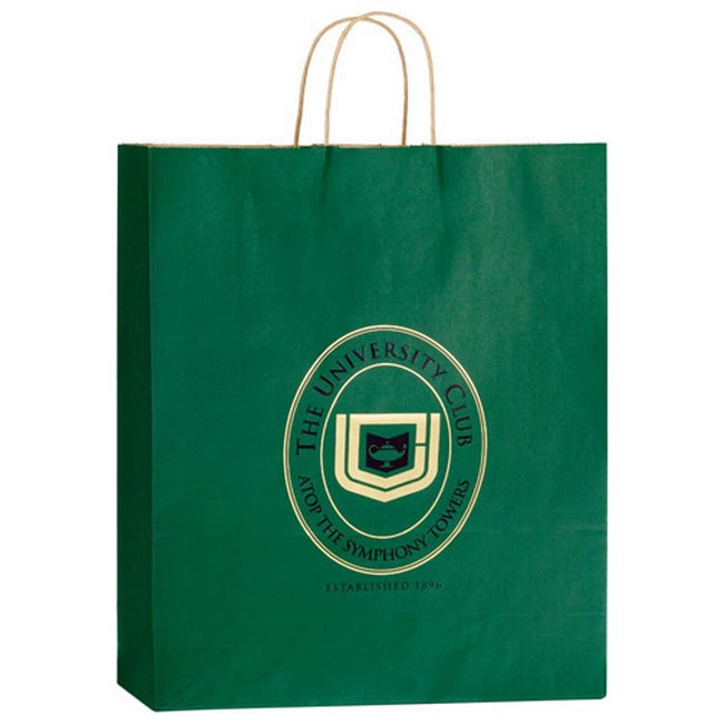 Matte 16" x 6" x 19-1/4" Custom Shopping Bags