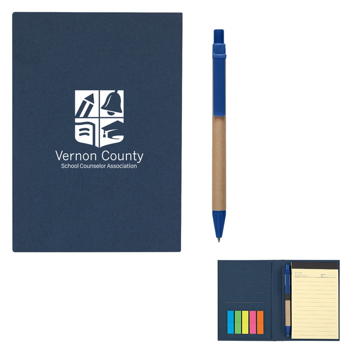 Meeting Mate Custom Notebook With Pen And Sticky Flags