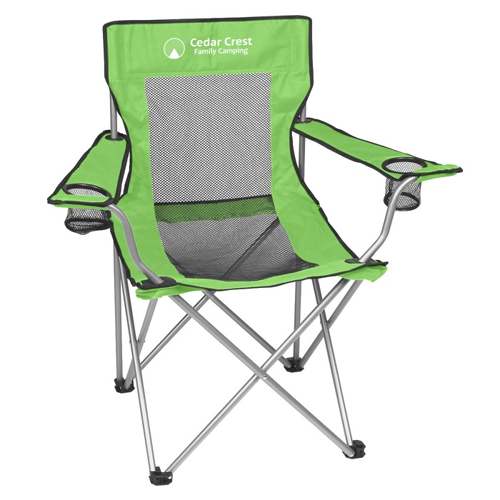 Mesh Folding Chair with Carrying Bag