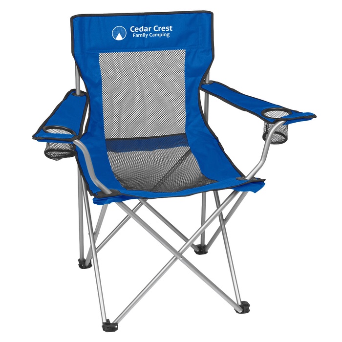 Mesh Folding Chair with Carrying Bag