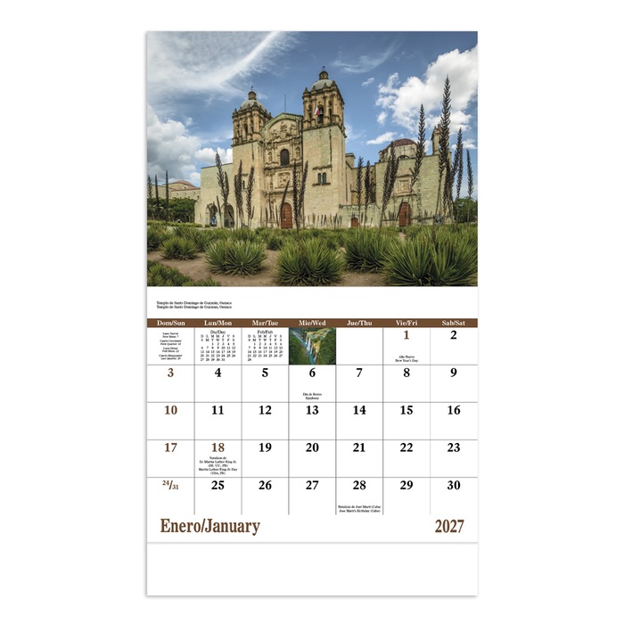 Mexico Wall Calendar - 2027