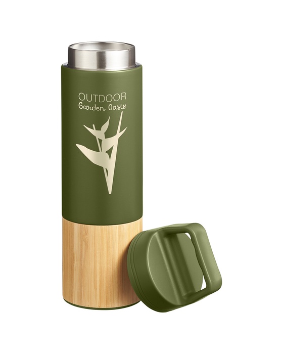 20 oz. Tao Bamboo Vacuum Insulated Stainless Steel Bottle