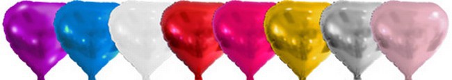 Custom MicroFoil Heart Balloons