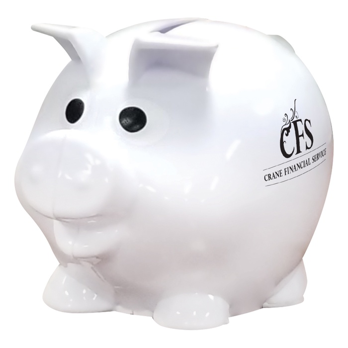 Mini Plastic Piggy Banks with Custom Imprinting