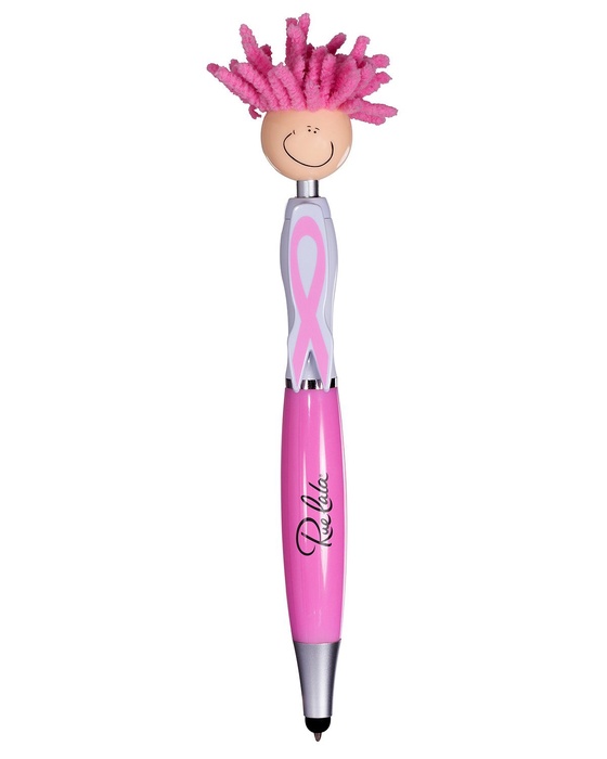 Mop Toppers Pink Ribbon Stylus Pen