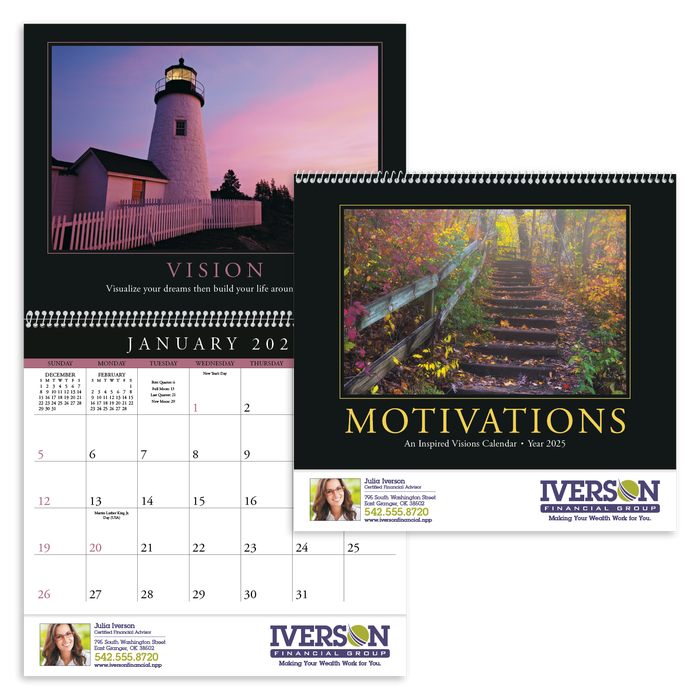 Motivations 2026 Personalized Wall Calendars