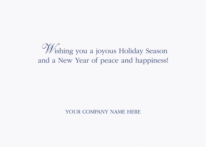 Shiny & Blue Christmas Logo Cards