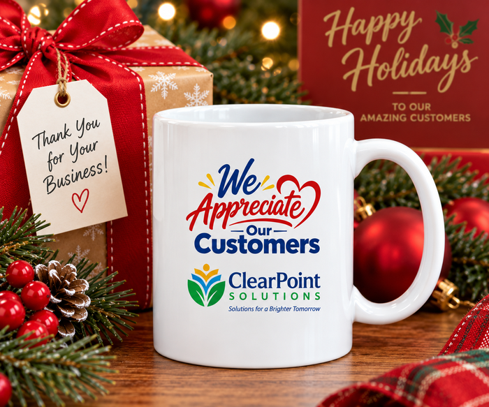We Appreciate Our Customers 11 oz. Mug with your Logo